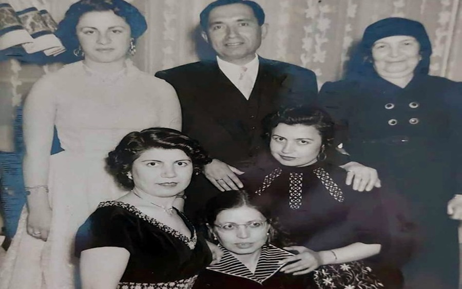 صورة من حفل زفاف عبد الرحمن غزال وعالية كيالي في حلب عام 1953م