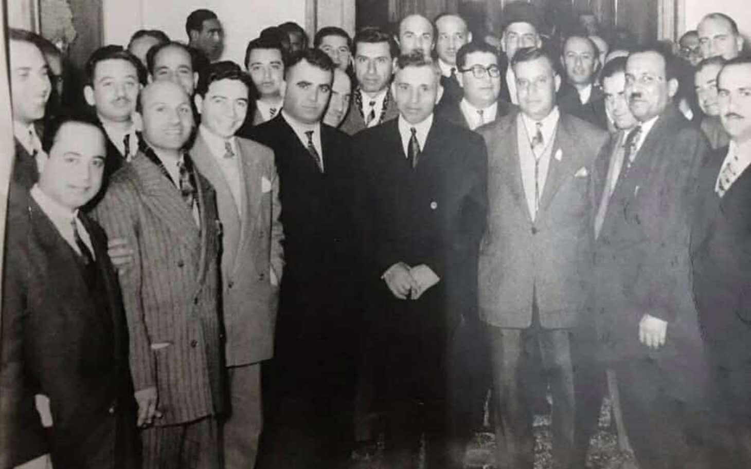 الرئيس أديب الشيشكلي في المجلس النيابي عام 1953