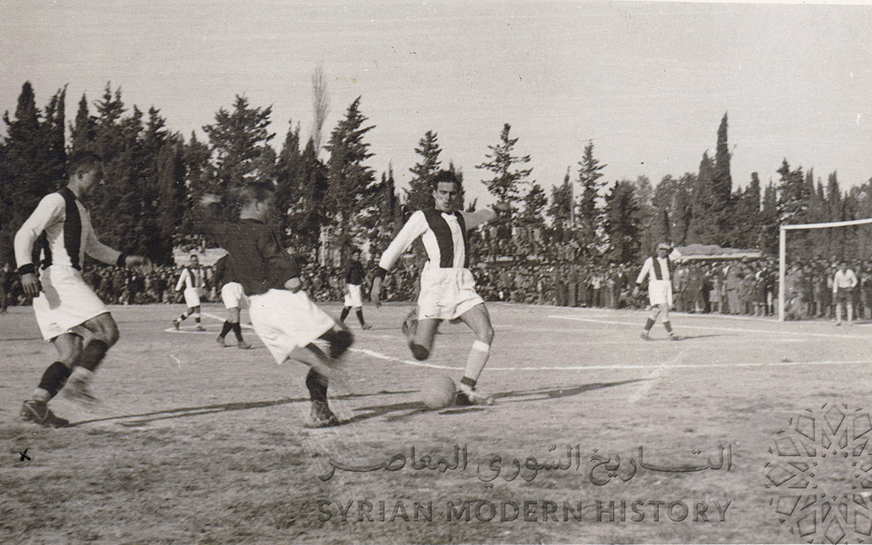 مباراة منتخب نادي الساحل ومنتخب استانبول في اللاذقية عام 1953م