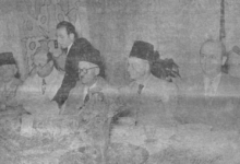 أقطاب الحزب الوطني في اجتماع الأحزاب المؤتلفة بفندق بلودان عام 1950