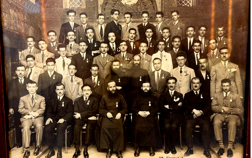 أعضاء جمعيّة التعليم المسيحي في حلب في عشرينيات القرن العشرين