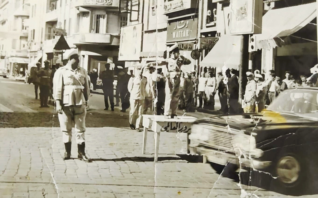 الاحتفال بيوم المرور العالمي في مدينة حلب عام 1970م